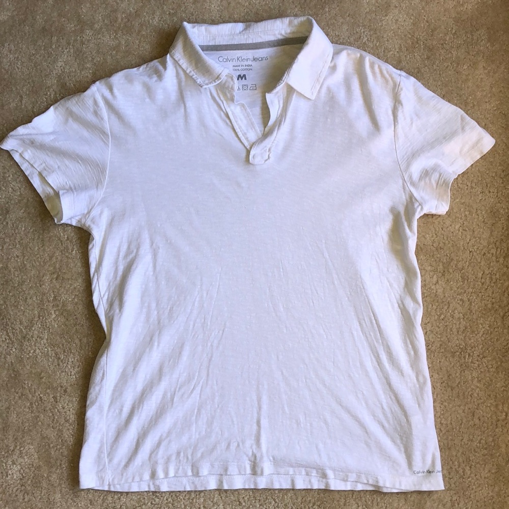 Calvin Klein Jeans - Polo Shirt, White, Medium